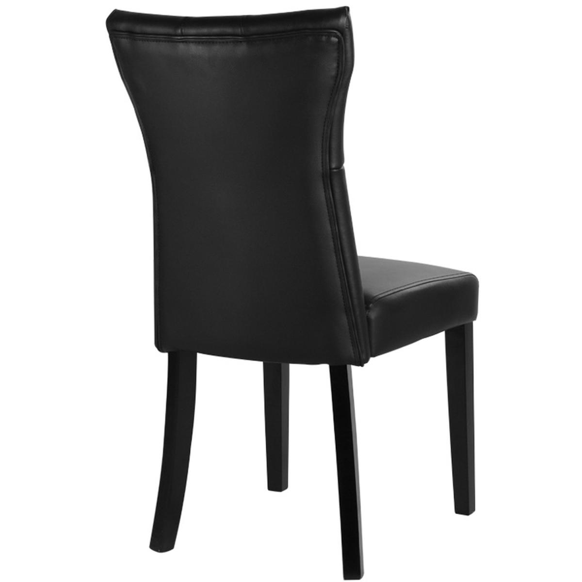 Leather Dining Chairs - Black – image 5