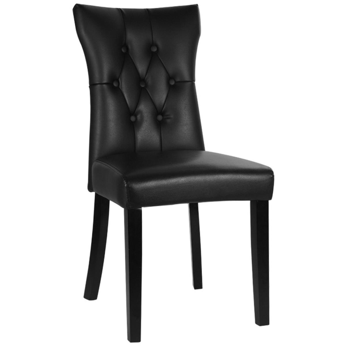 Leather Dining Chairs - Black – image 9
