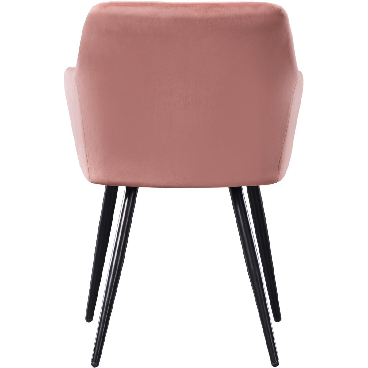 Camden Velvet Dining Chair Set of 4 - Pink – image 6
