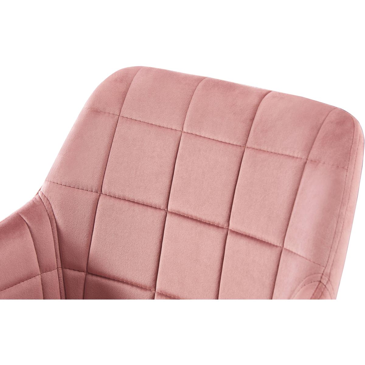 Camden Velvet Dining Chair Set of 4 - Pink – image 8