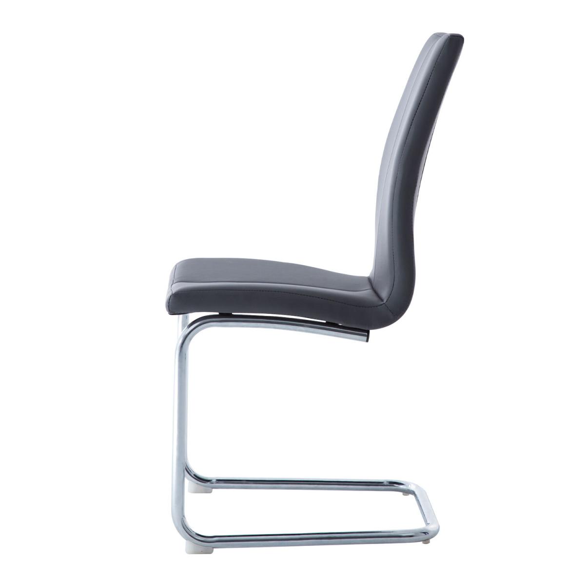 Pair of Arendelle Swing Leg Chairs - Black – image 4
