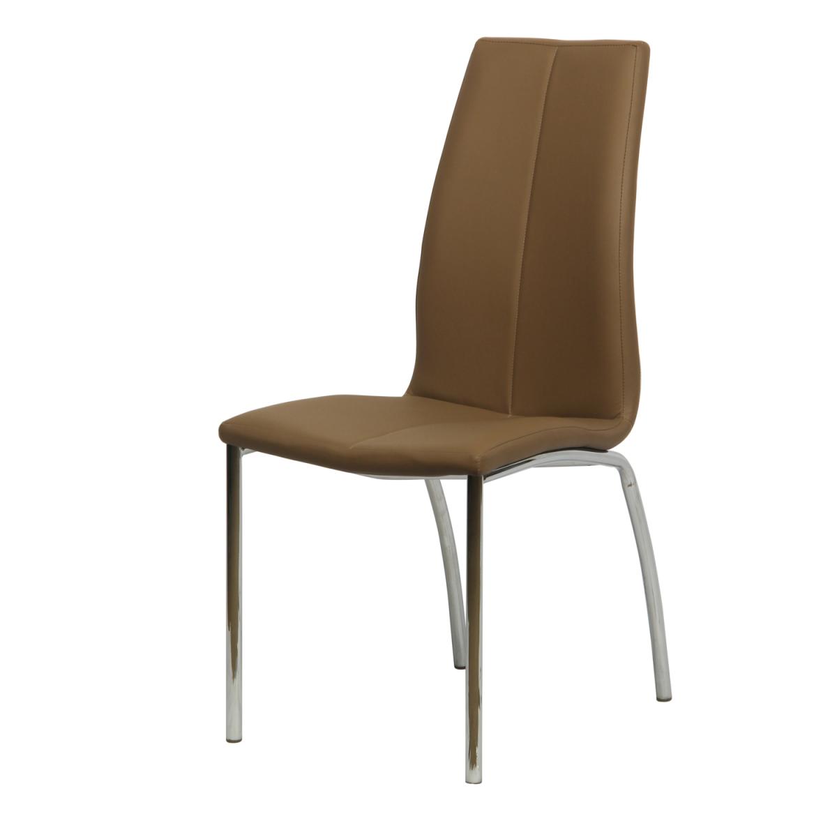 Single Adela Faux Leather Dining Chair - Taupe – image 4