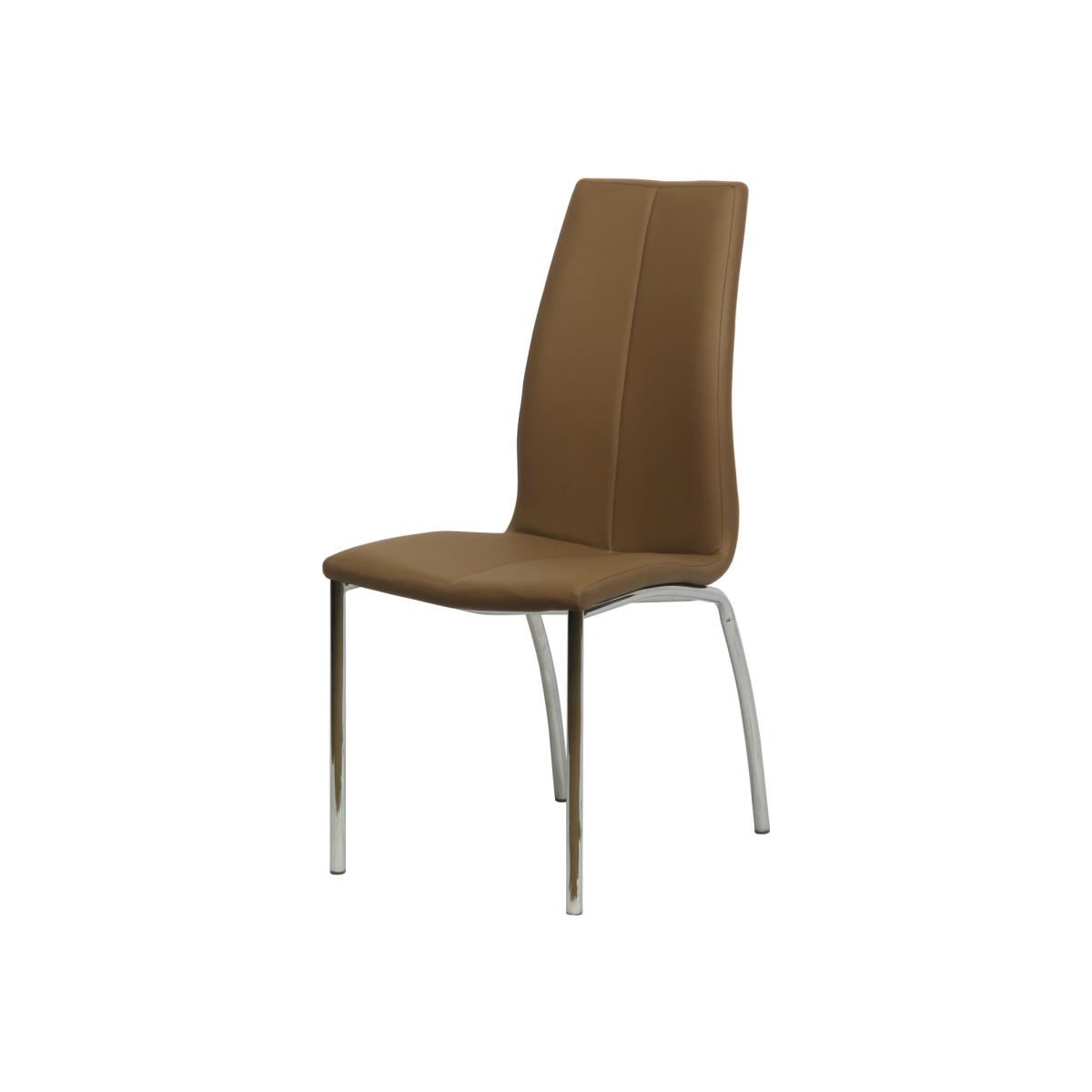 Single Adela Faux Leather Dining Chair - Taupe – image 1
