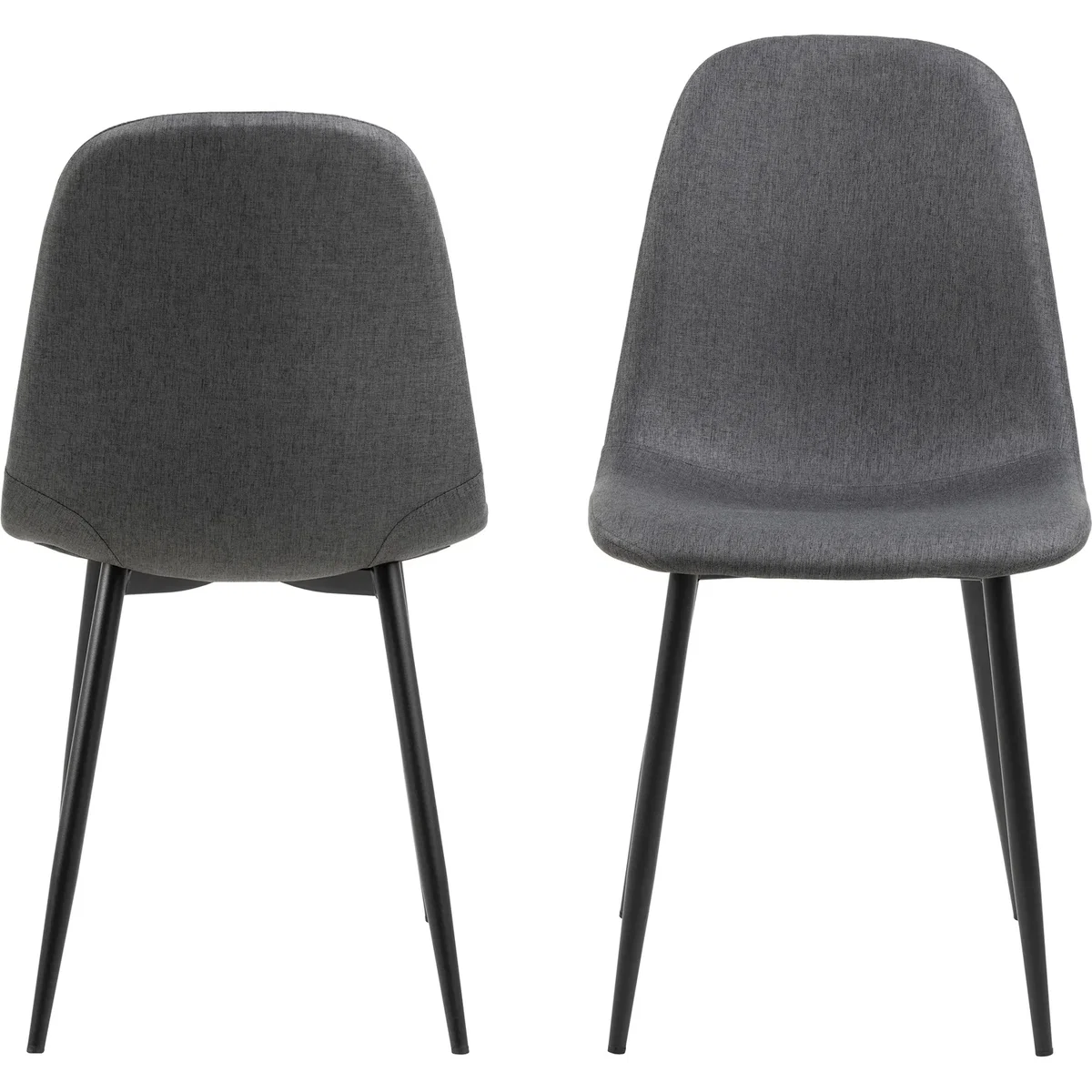 Celia Dining Chair in Light Grey Set of 4 - Light Grey – image 4