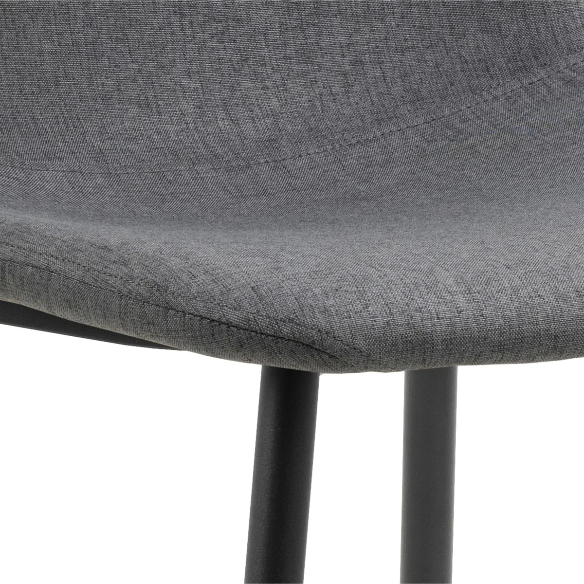 Celia Dining Chair in Light Grey Set of 4 - Light Grey – image 9