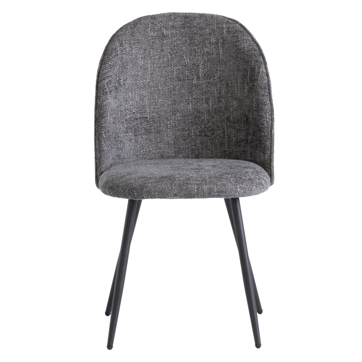 Graphite Ramona Fabric Dining Chair - Grey – image 2