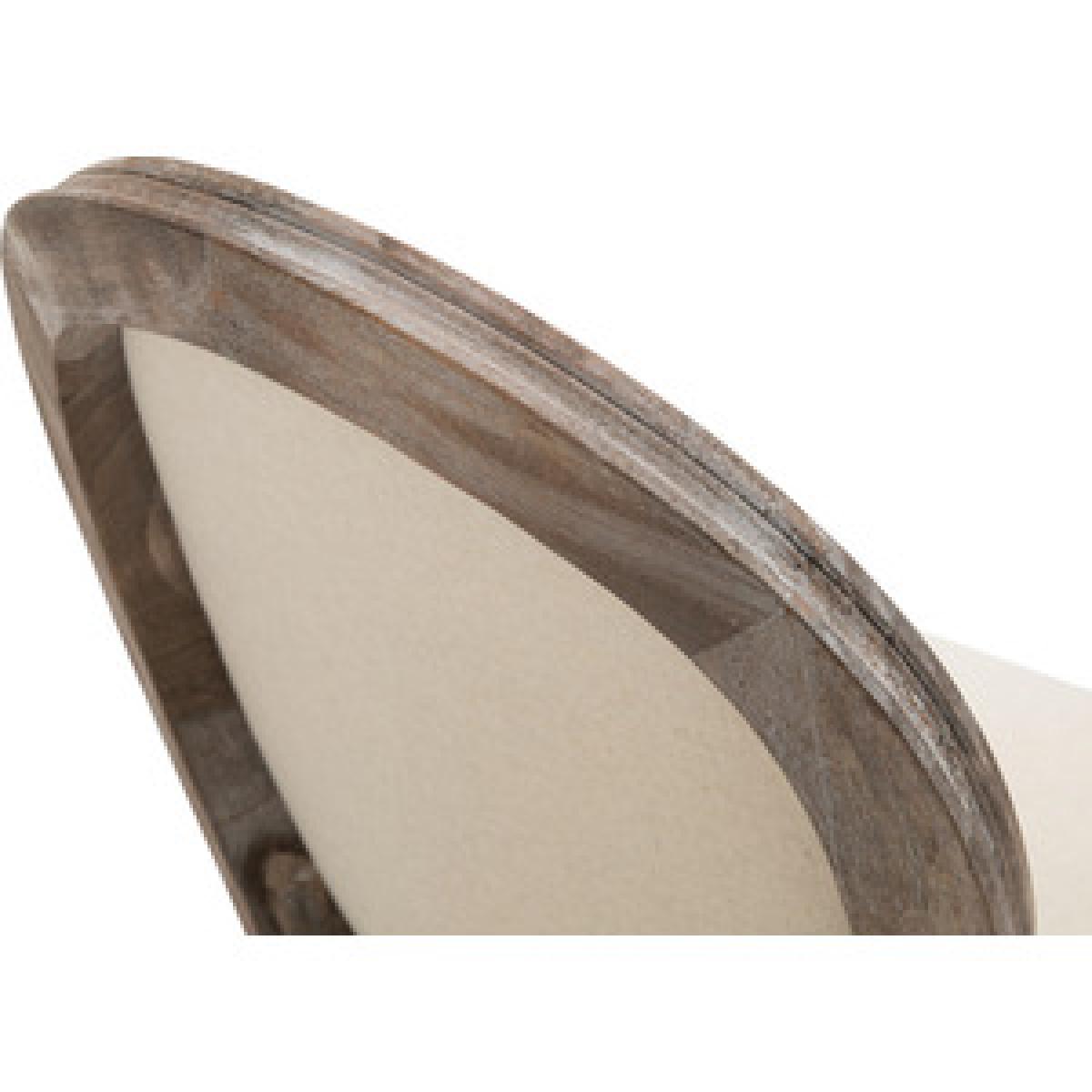 Set of 2 Elegant French Style Dining Chairs with Wooden Frame - Ivory – image 7