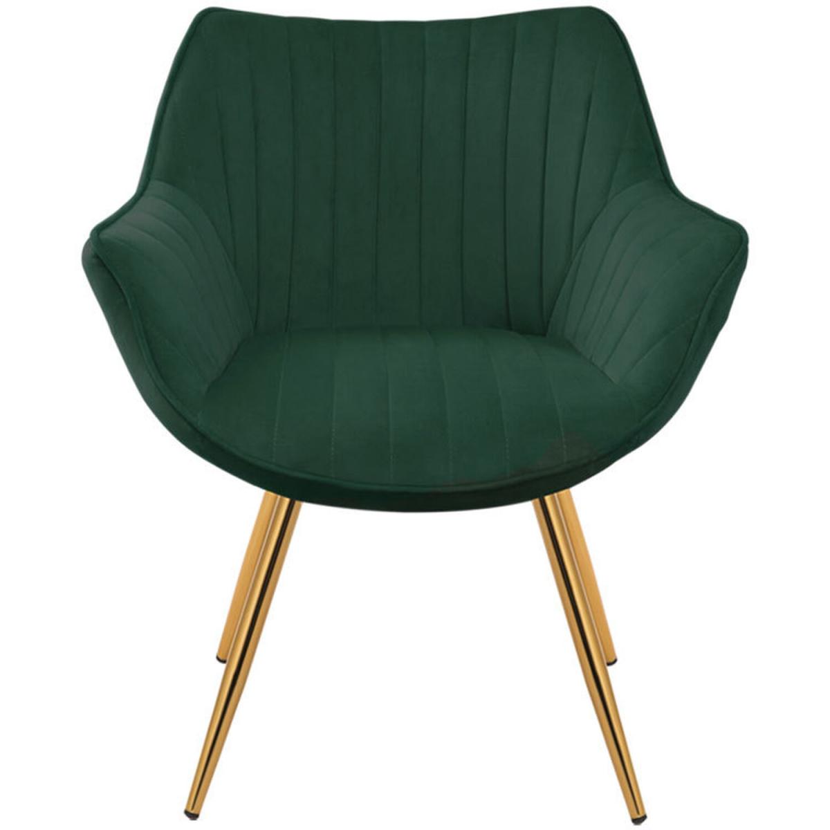 Velvet Accent Dining Chair Set Of 2 - Green – image 2
