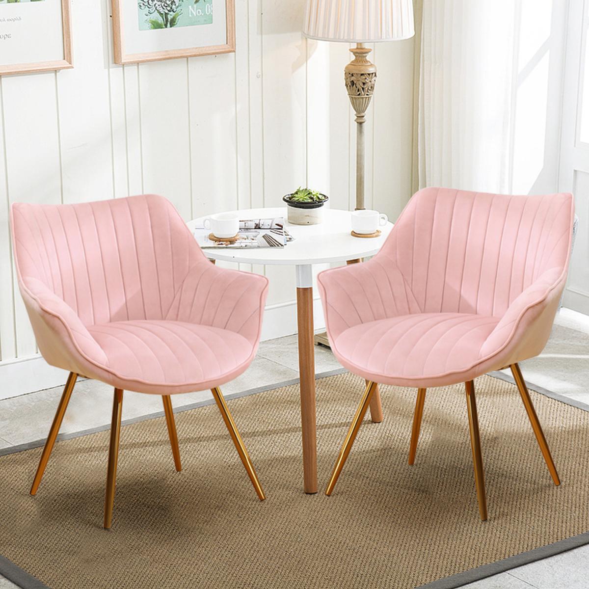 Velvet Accent Dining Chair Set Of 2 - Green – image 33