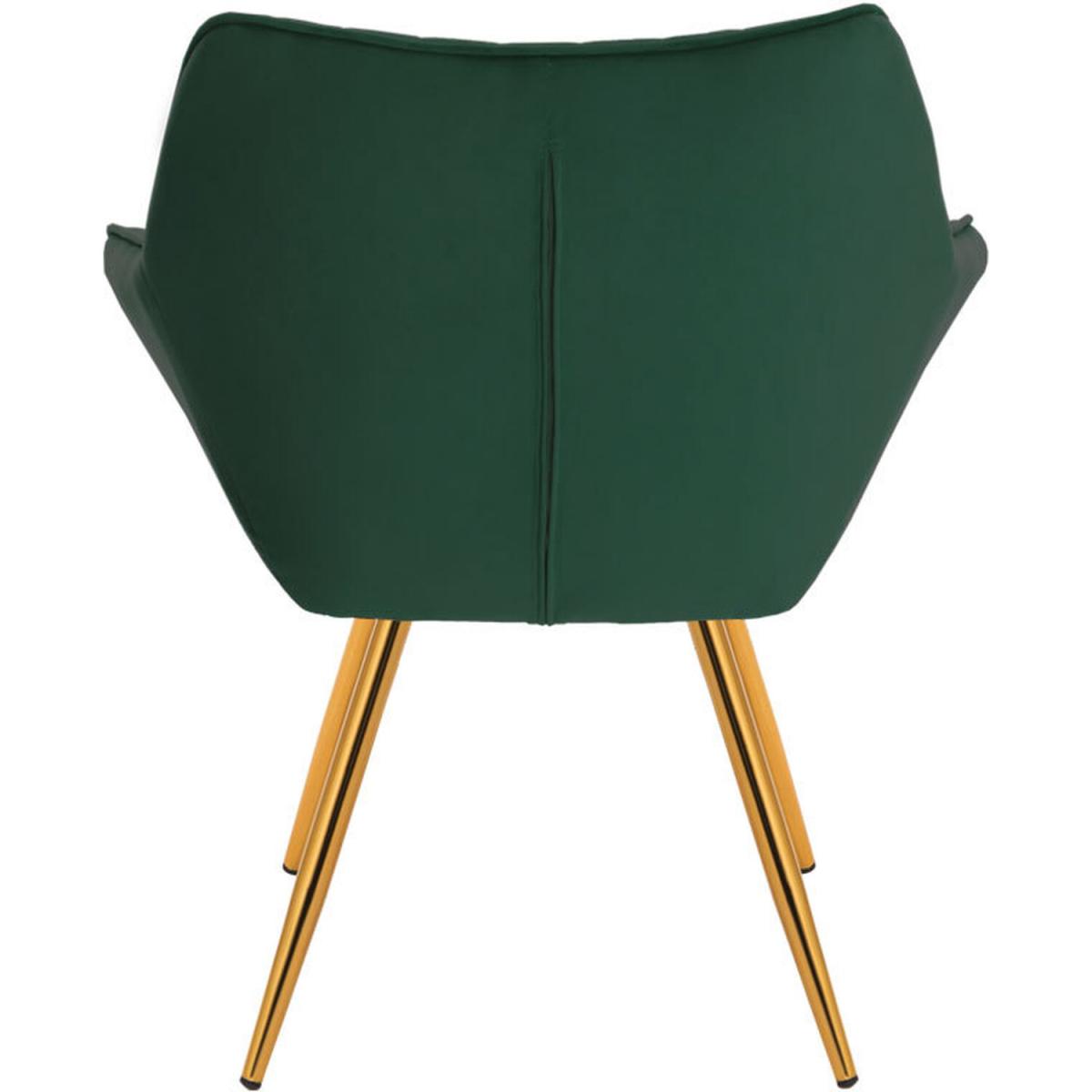 Velvet Accent Dining Chair Set Of 2 - Green – image 5