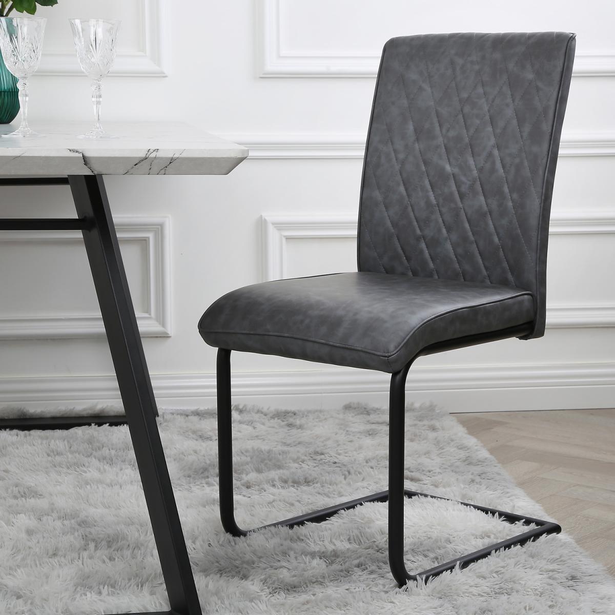 Nelson Industrial Dining Chair, Set of 2 - Grey – image 15