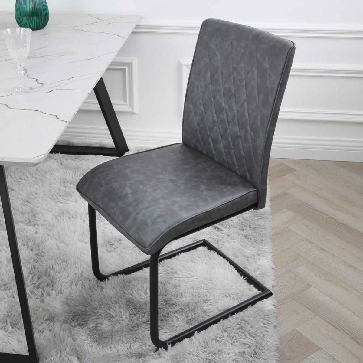 Nelson Industrial Dining Chair, Set of 2 - Grey – image 16