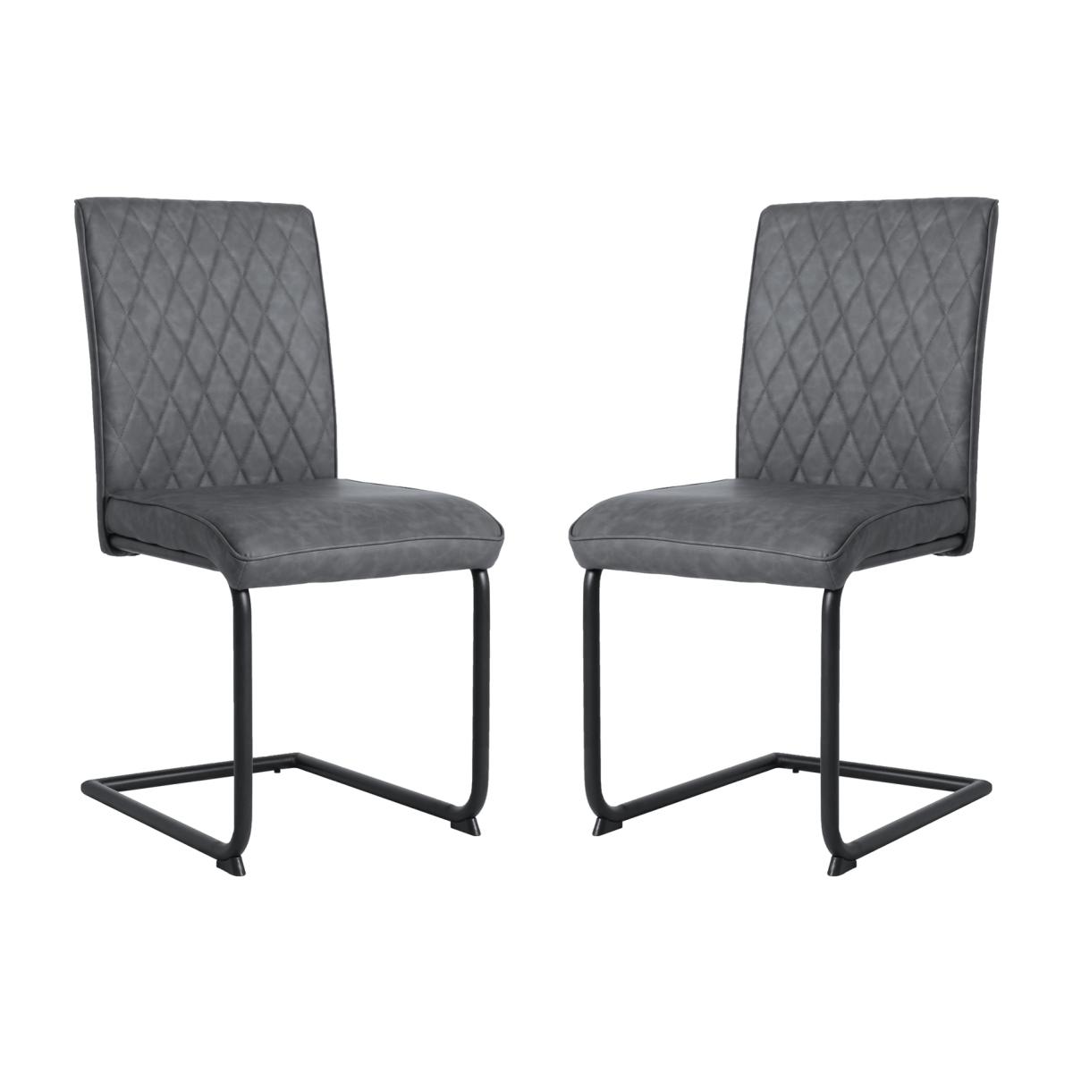 Nelson Industrial Dining Chair, Set of 2 - Grey – image 1