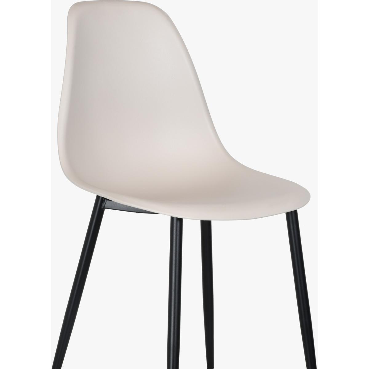 Curve plastic chairs (Pair)  - White – image 6