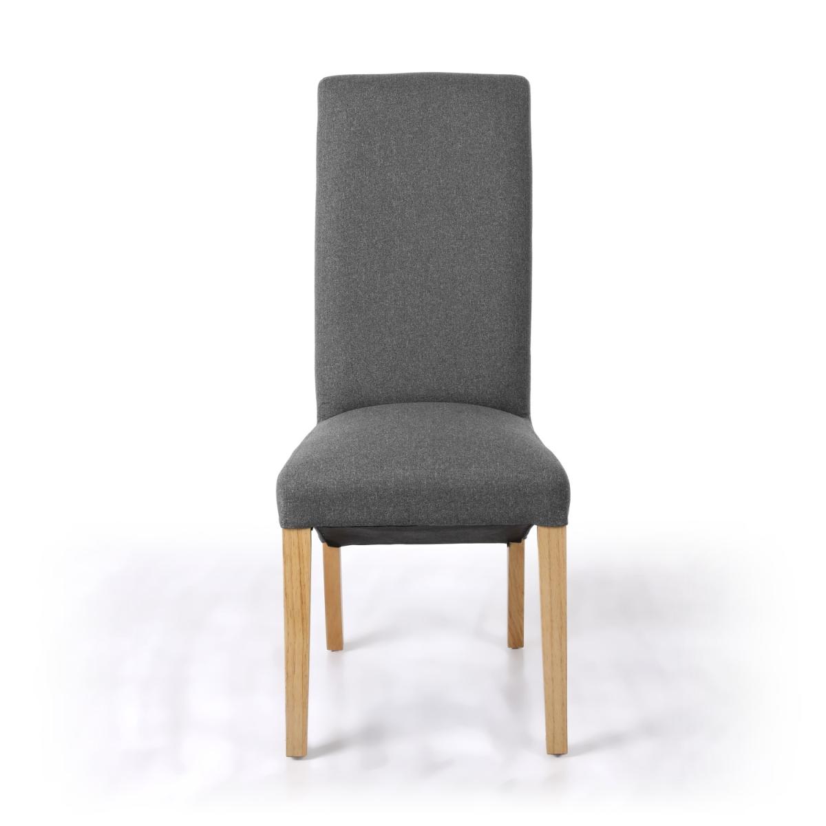 Kenna Linen Effect Dark Grey Dining Chair - Dark grey – image 5