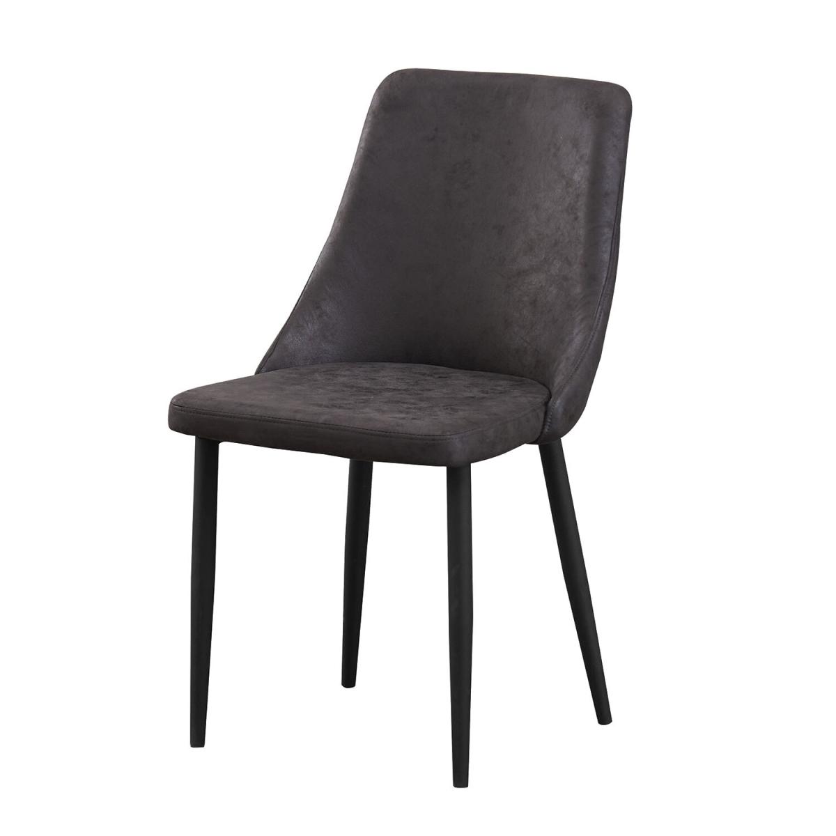 Pair of Chester Dining Chairs - Dark Grey – image 2