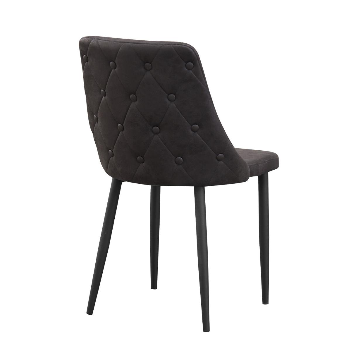 Pair of Chester Dining Chairs - Dark Grey – image 4