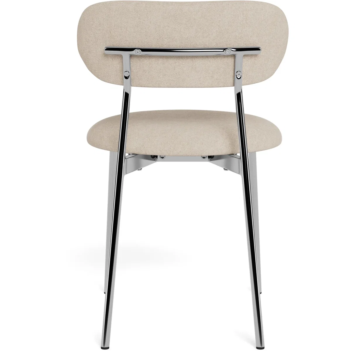 Lyric Dining Chair in Sand Fabric & Chrome Base (Set of 2) - Sand & Chrome – image 6