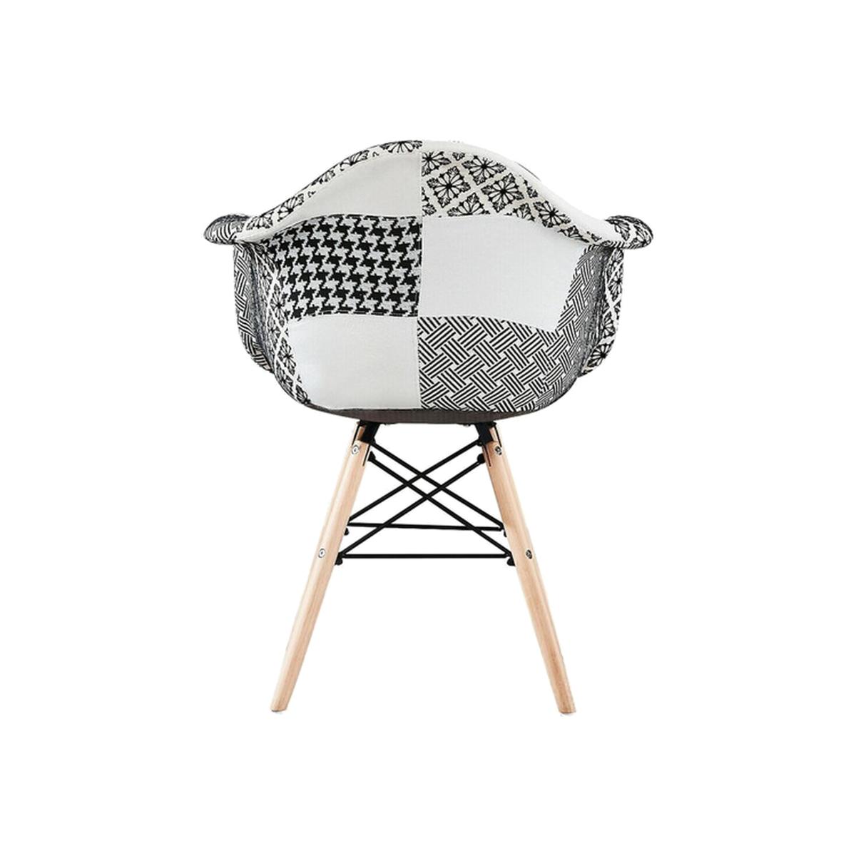 Chrono Patchwork Eiffel Dining Chair, Single - Multi-Coloured – image 1