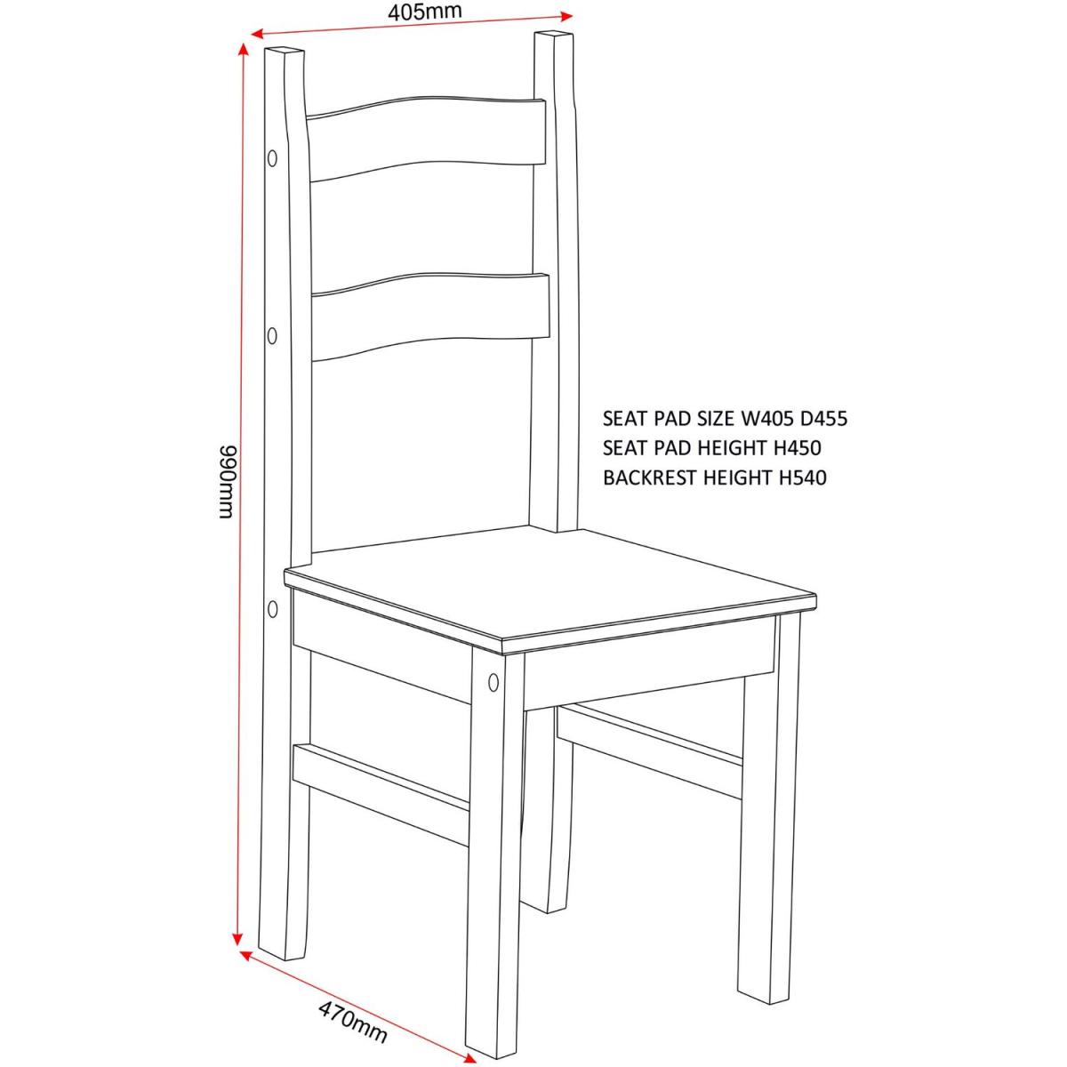 Budget Mexican Dining Chair - Pine – image 8