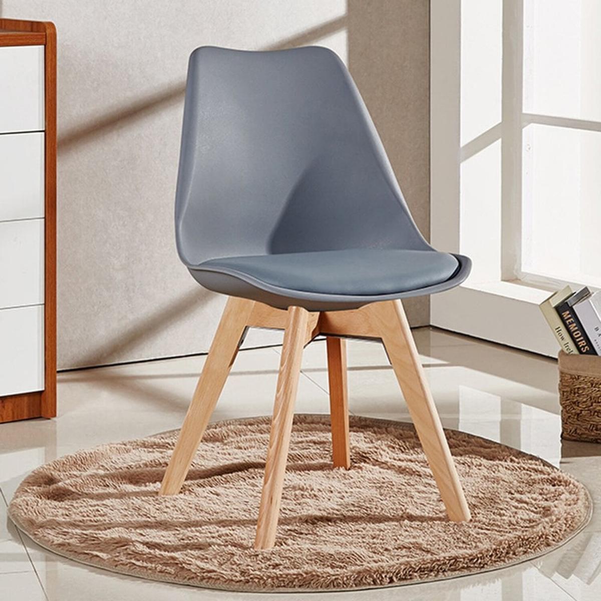 Lorenzo Padded Dining Chair Set of 6 - Grey – image 2