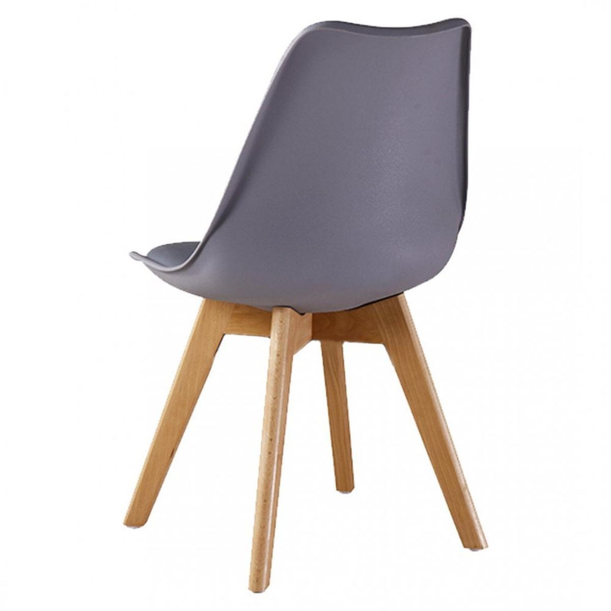 Lorenzo Padded Dining Chair Set of 6 - Grey – image 3