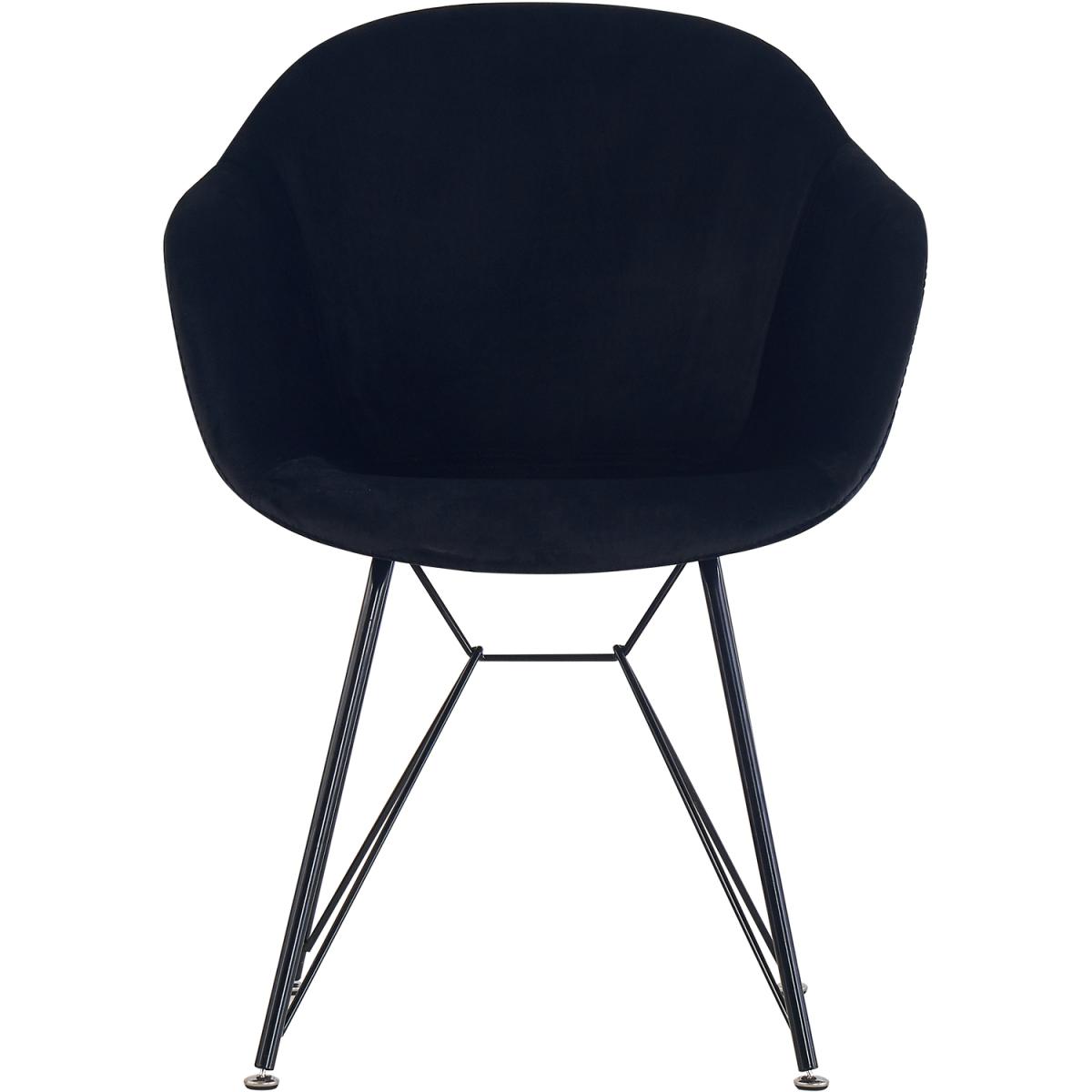 Valentina Velvet Upholstered Dining Chair Single - Black – image 9