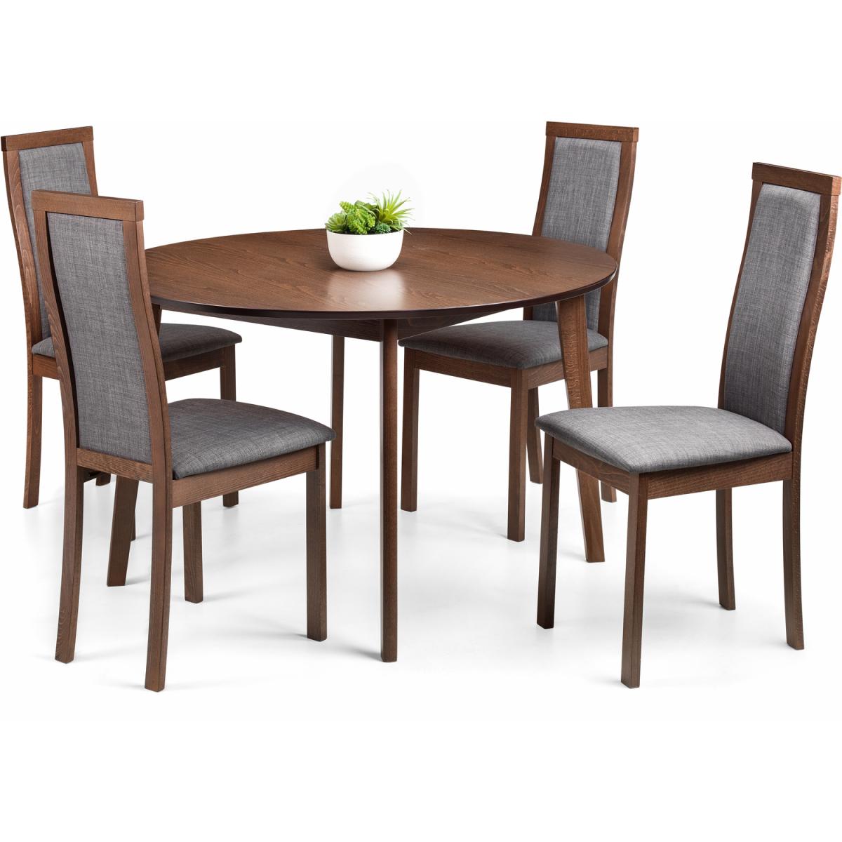 Set Of 2 Melrose Chairs - Grey/Walnut – image 3