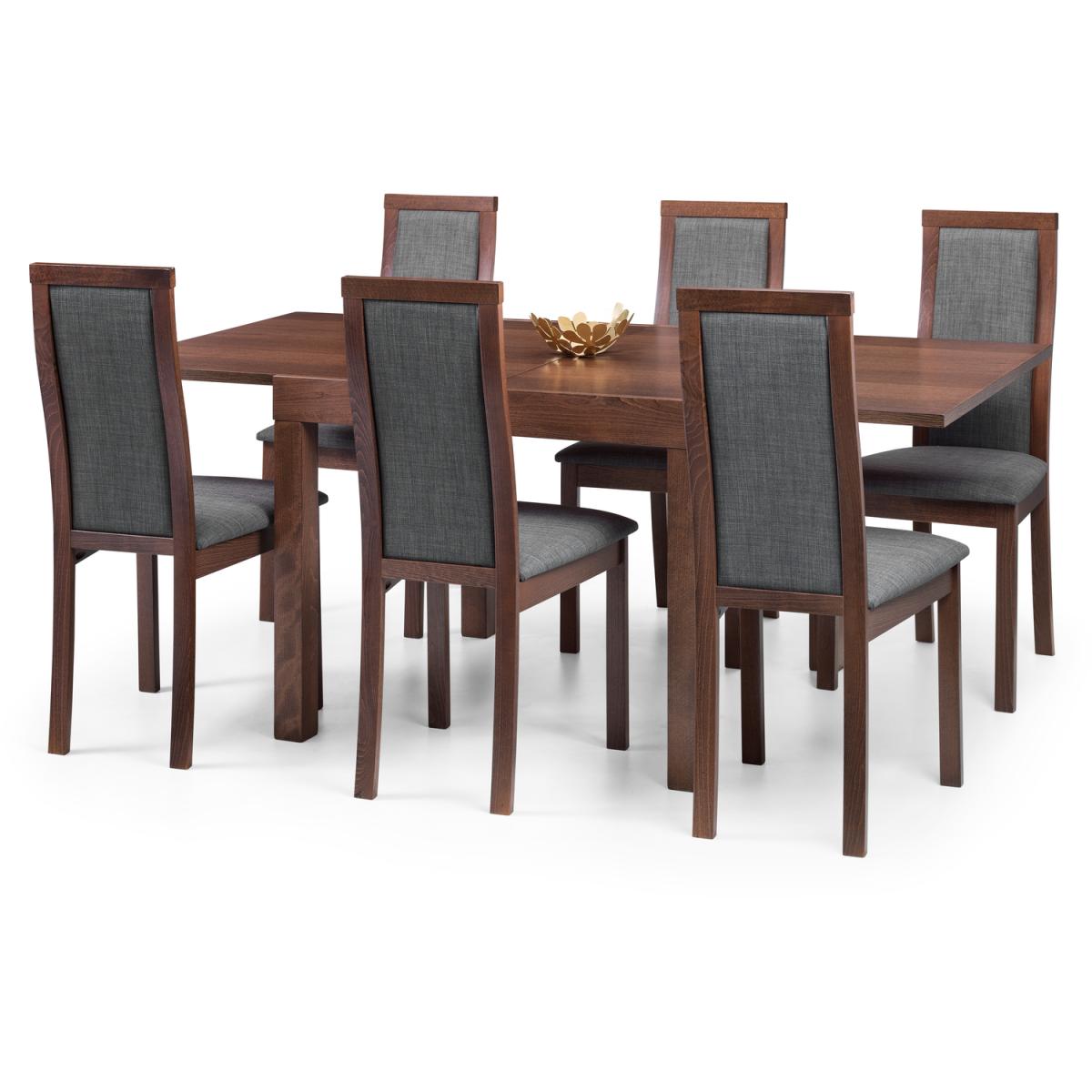 Set Of 2 Melrose Chairs - Grey/Walnut – image 4