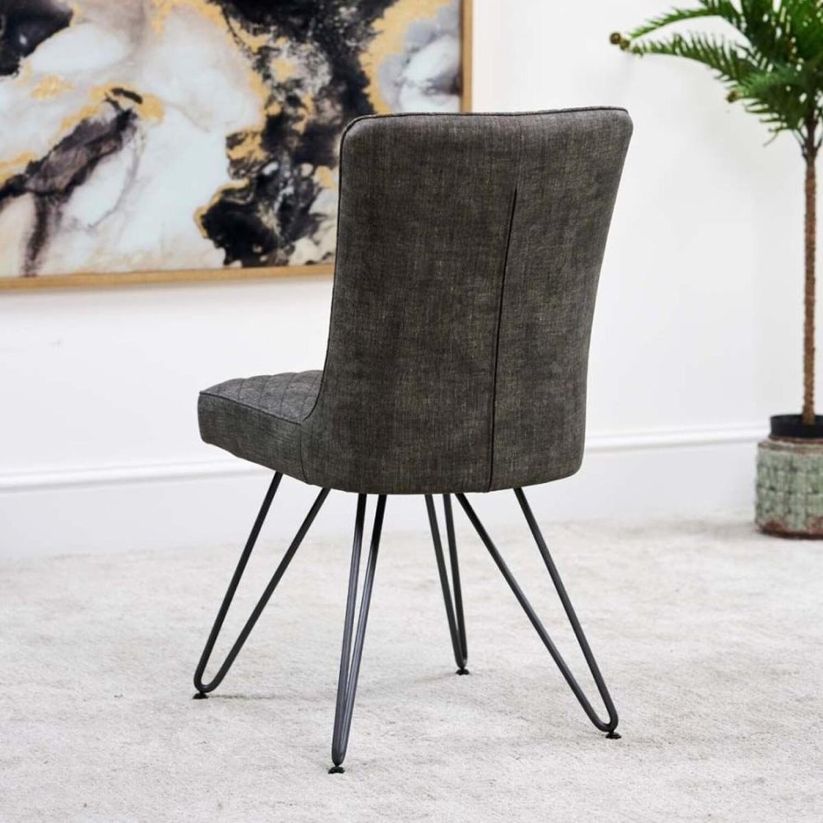 Industrial Dining Chair - Grey – image 2