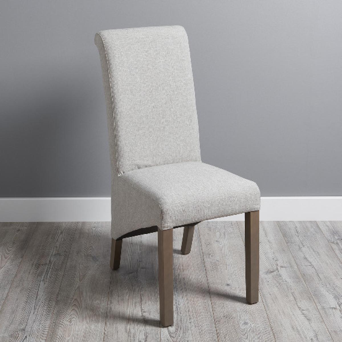 Pair of Dalton Mink Fabric Chairs