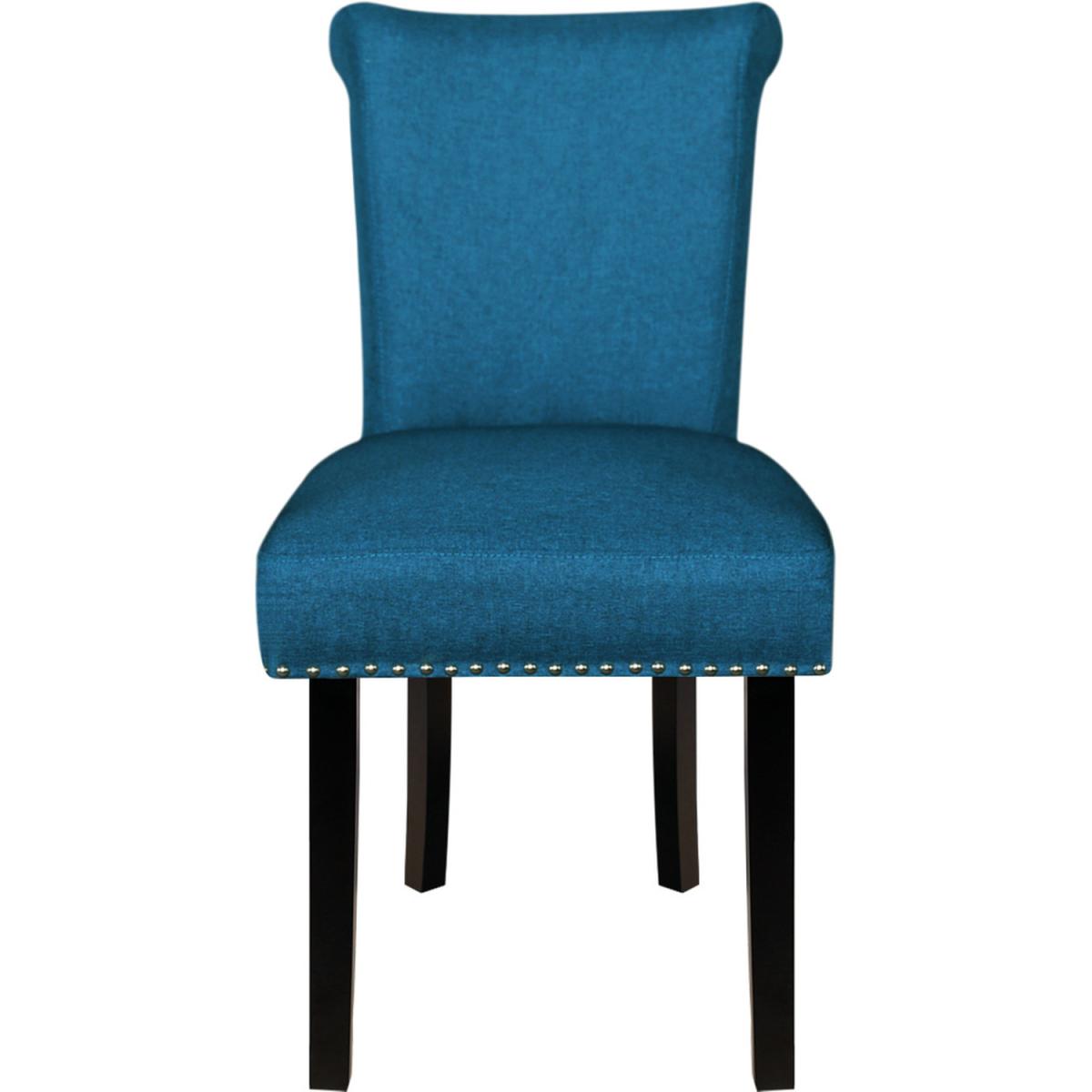 Linen Comfy Dining Chairs Set - Blue – image 2
