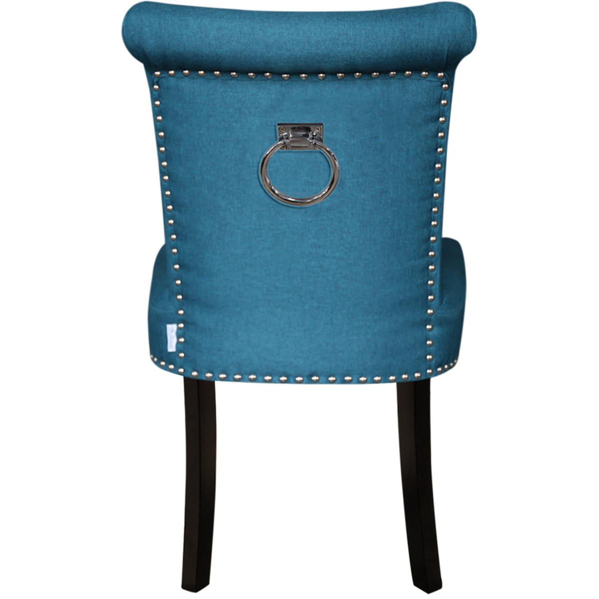 Linen Comfy Dining Chairs Set - Blue – image 5