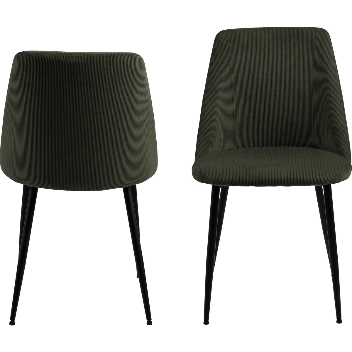 Ines Dining chair in Olive Green Set of 4 - Olive Green – image 4