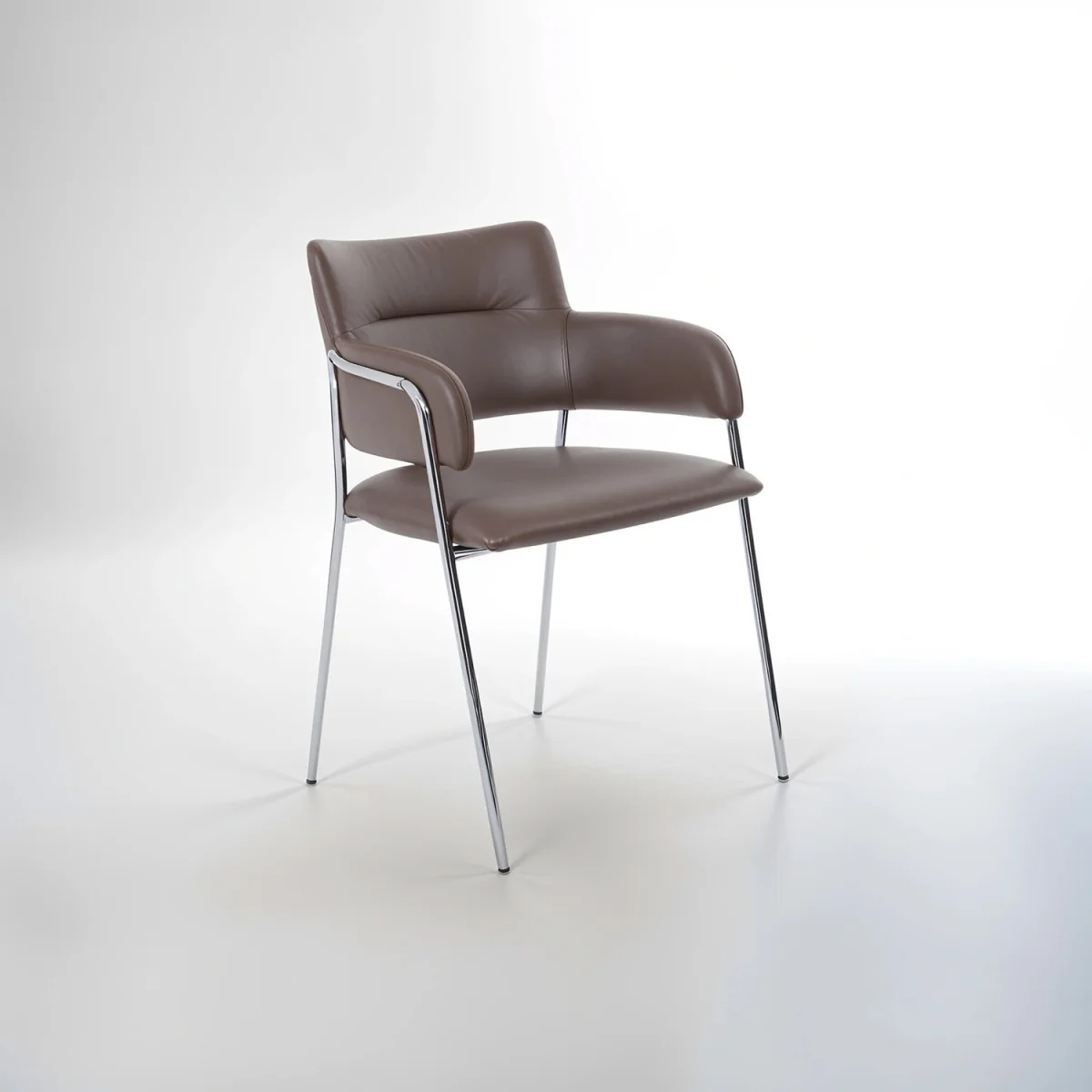 Tamzin Mink Velvet Dining Chair - Silver, Brown – image 4