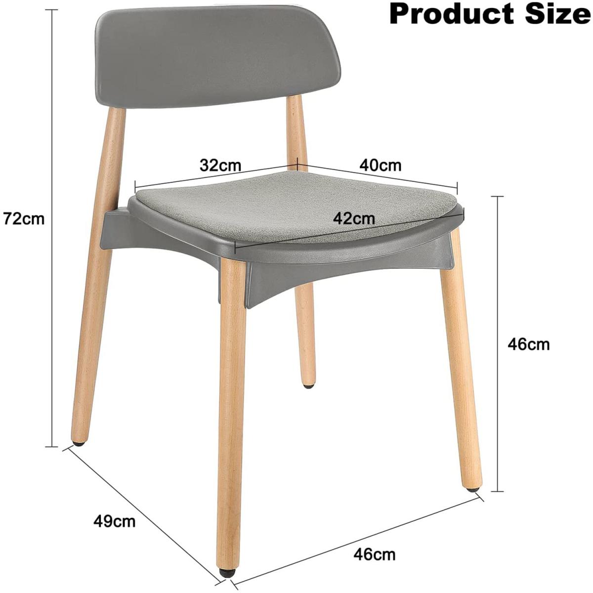 Dripex Modern Designed Dining Chair - Grey – image 9