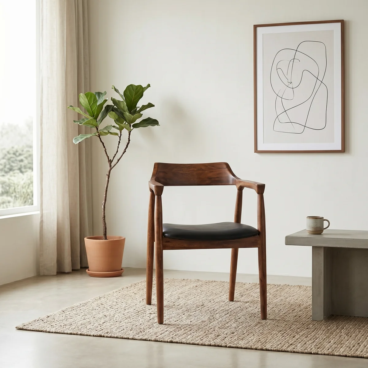 Harrington Dining Chair - Brown – image 1