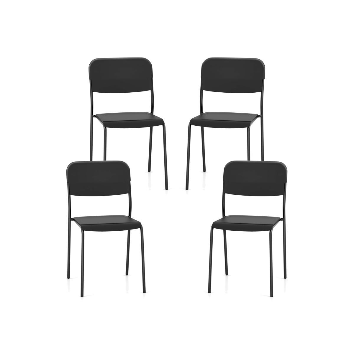 Modern Dining Chairs Set of 4 - Black