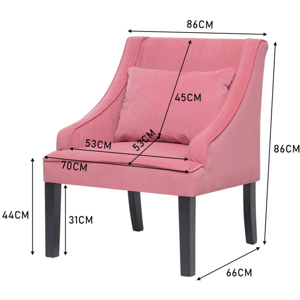 Velvet Accent Dining Chair - Pink – image 6