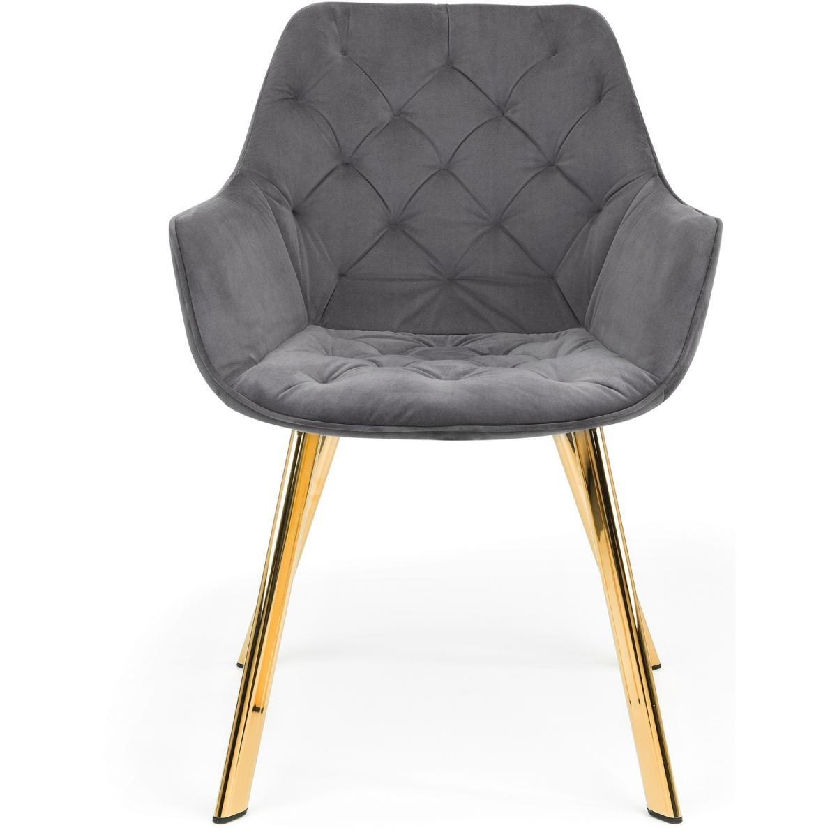 Set Of 2 Lorenzo Dining Chairs - Grey - Grey – image 3