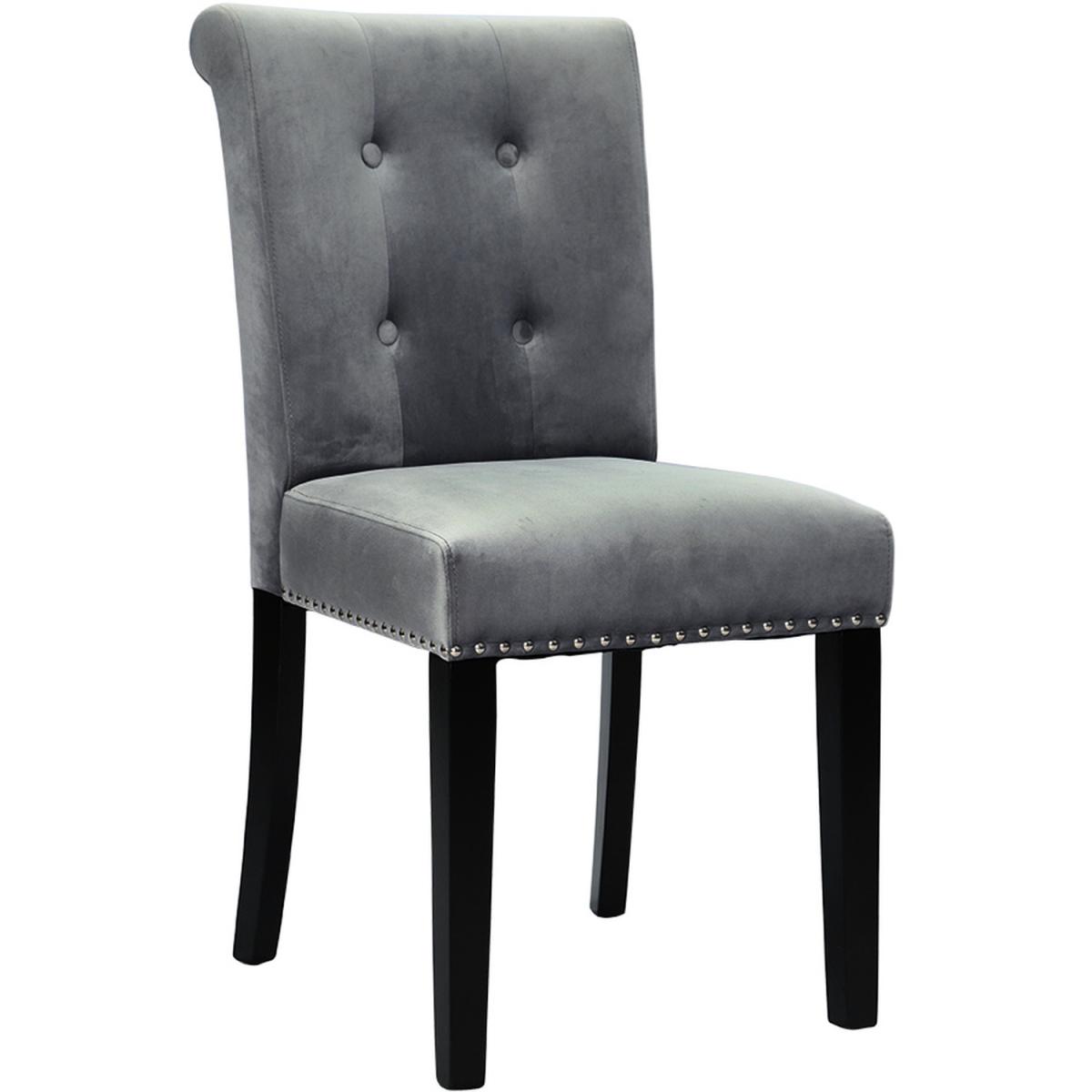 Leisure Velvet Chairs - Light Grey – image 2