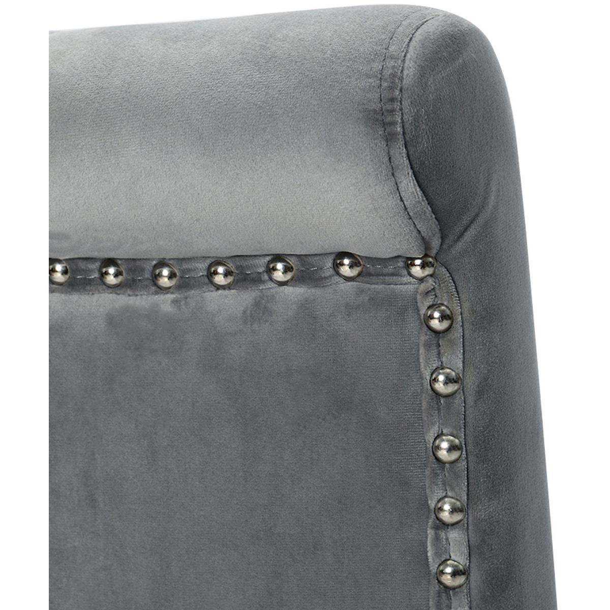 Leisure Velvet Chairs - Light Grey – image 8