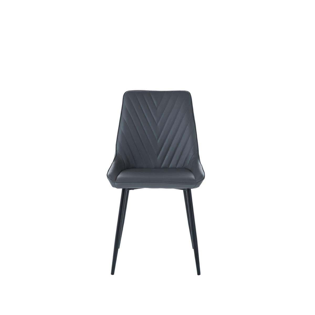 Pair of Sorrento Dining Chairs - Dark Grey – image 2