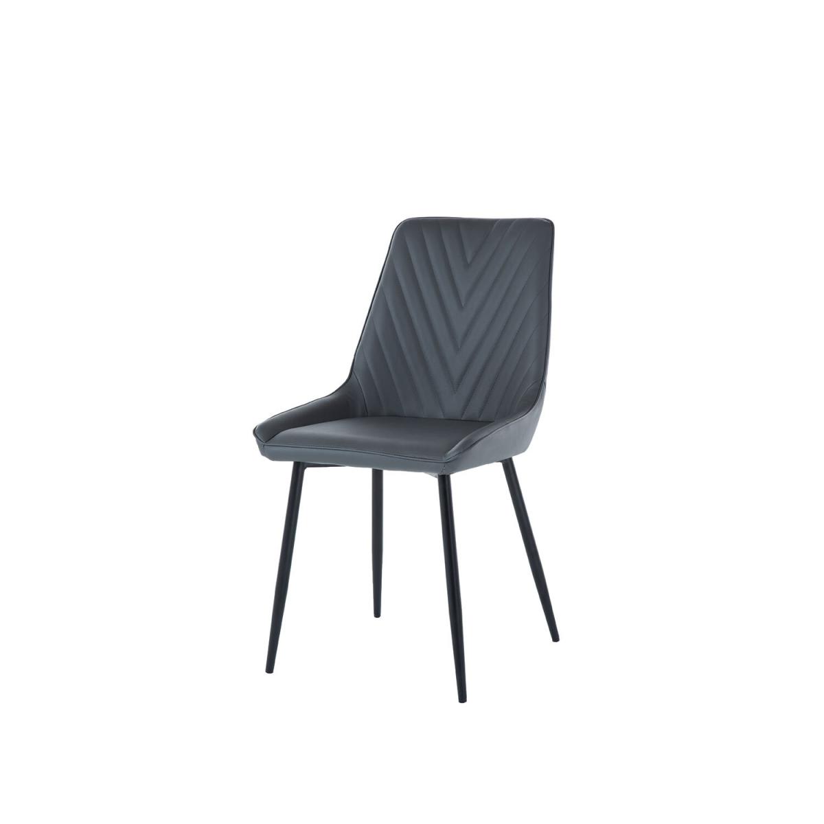 Pair of Sorrento Dining Chairs - Dark Grey – image 3