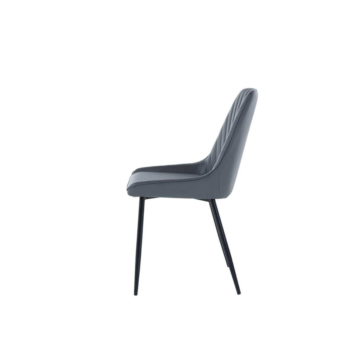 Pair of Sorrento Dining Chairs - Dark Grey – image 4