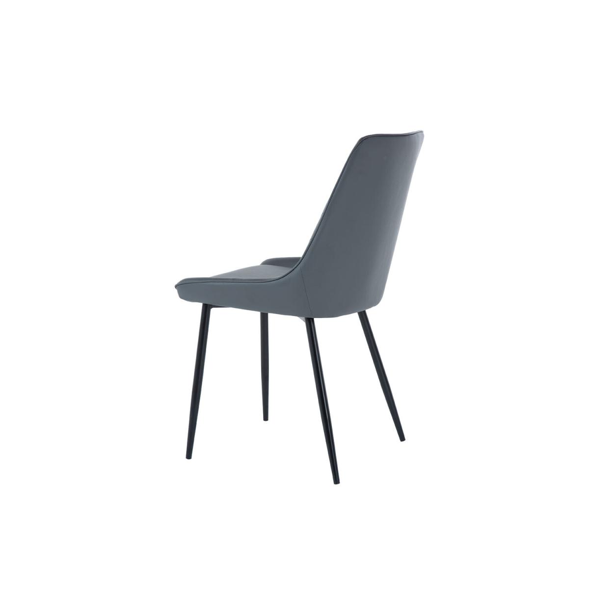 Pair of Sorrento Dining Chairs - Dark Grey – image 5