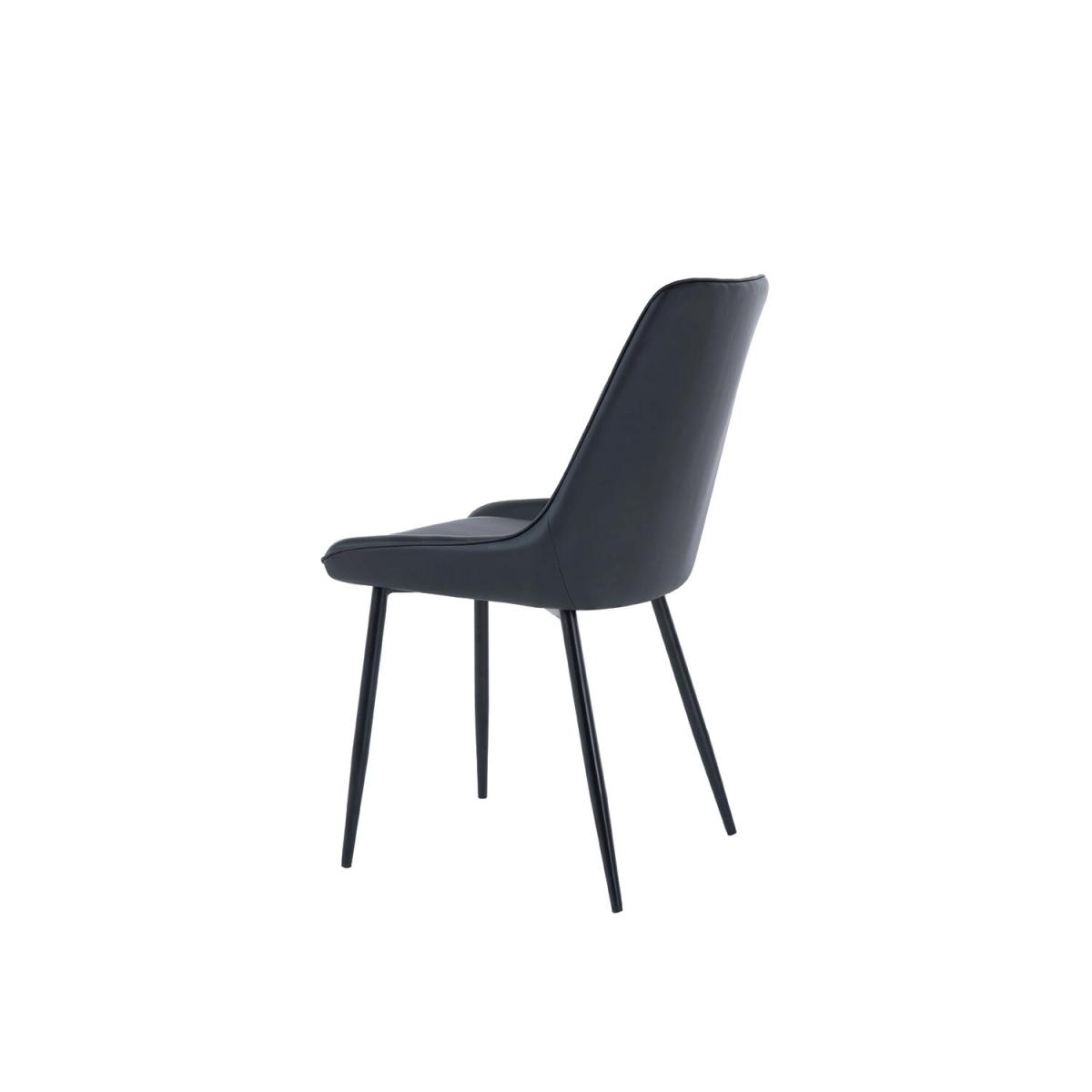 Pair of Sorrento Dining Chairs - Dark Grey – image 9