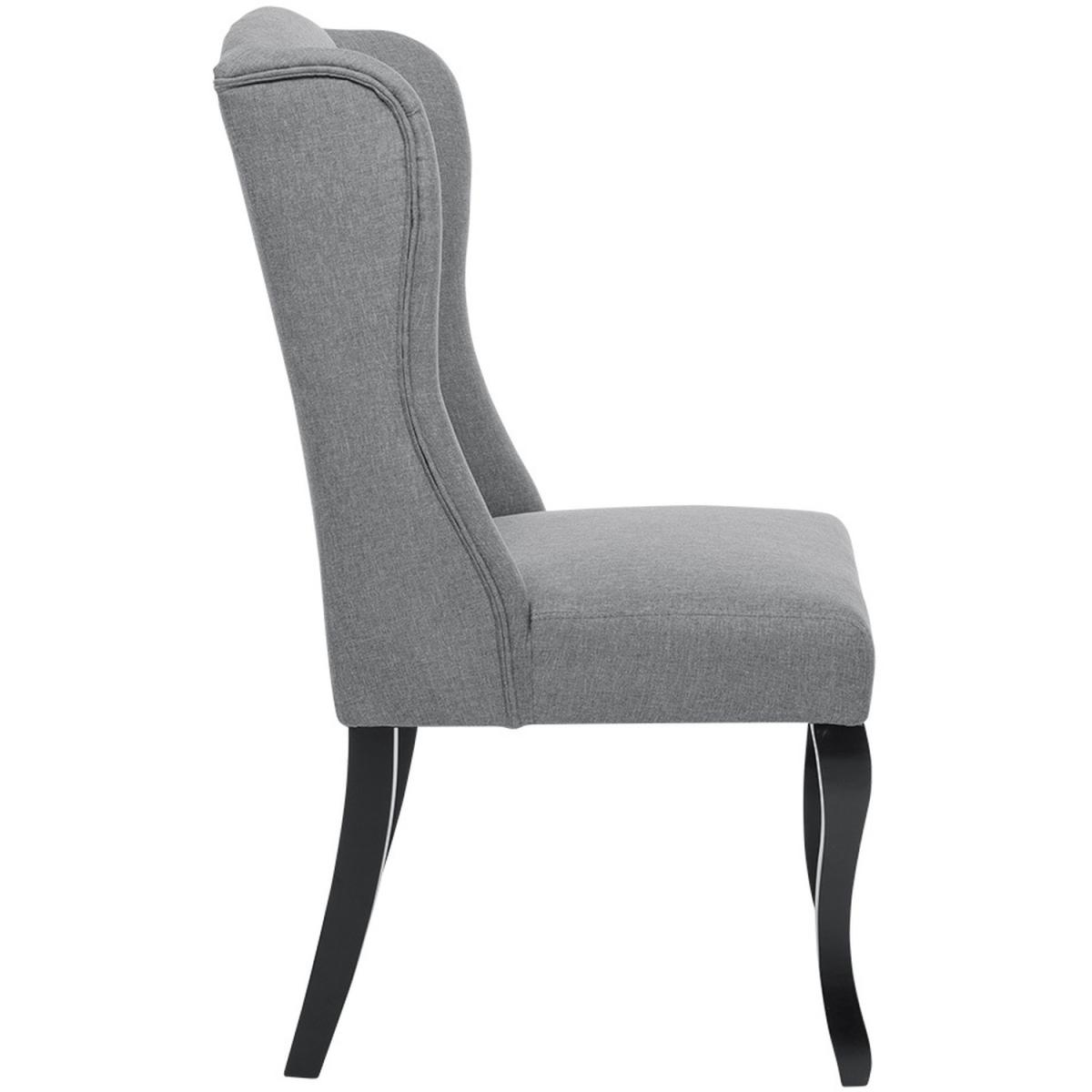 Linen Dining Chair Set Of 2 - Grey – image 2