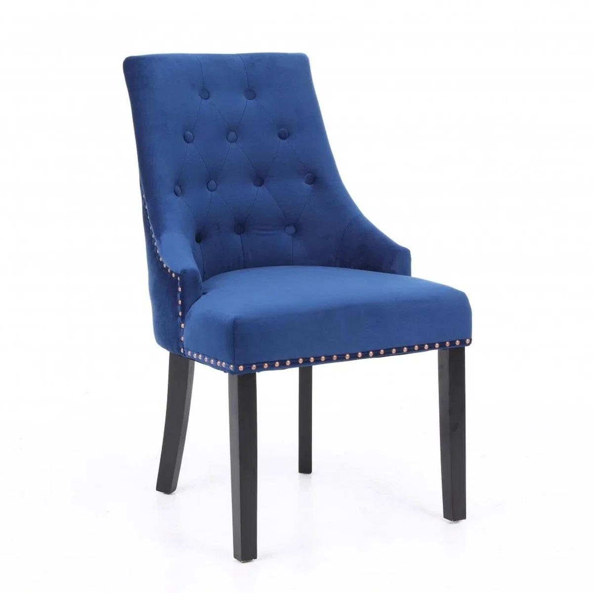 Neo Studded Velvet Dining Chair - Midnight Blue – image 2