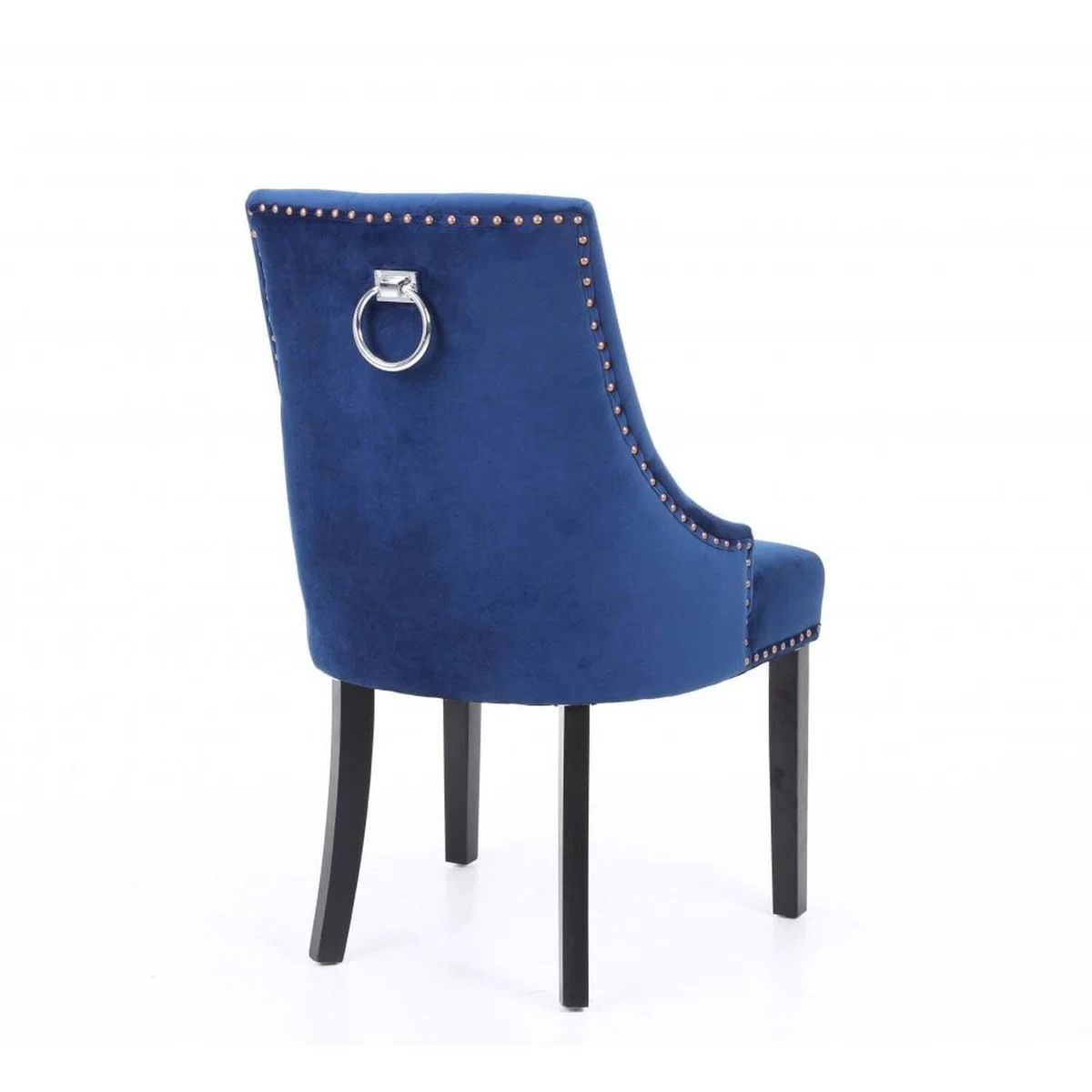 Neo Studded Velvet Dining Chair - Midnight Blue – image 3